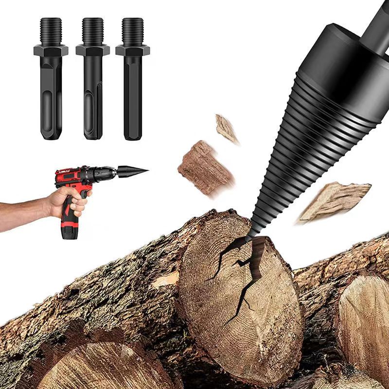 Wood splitter drill - Efficient and safe wood splitting!